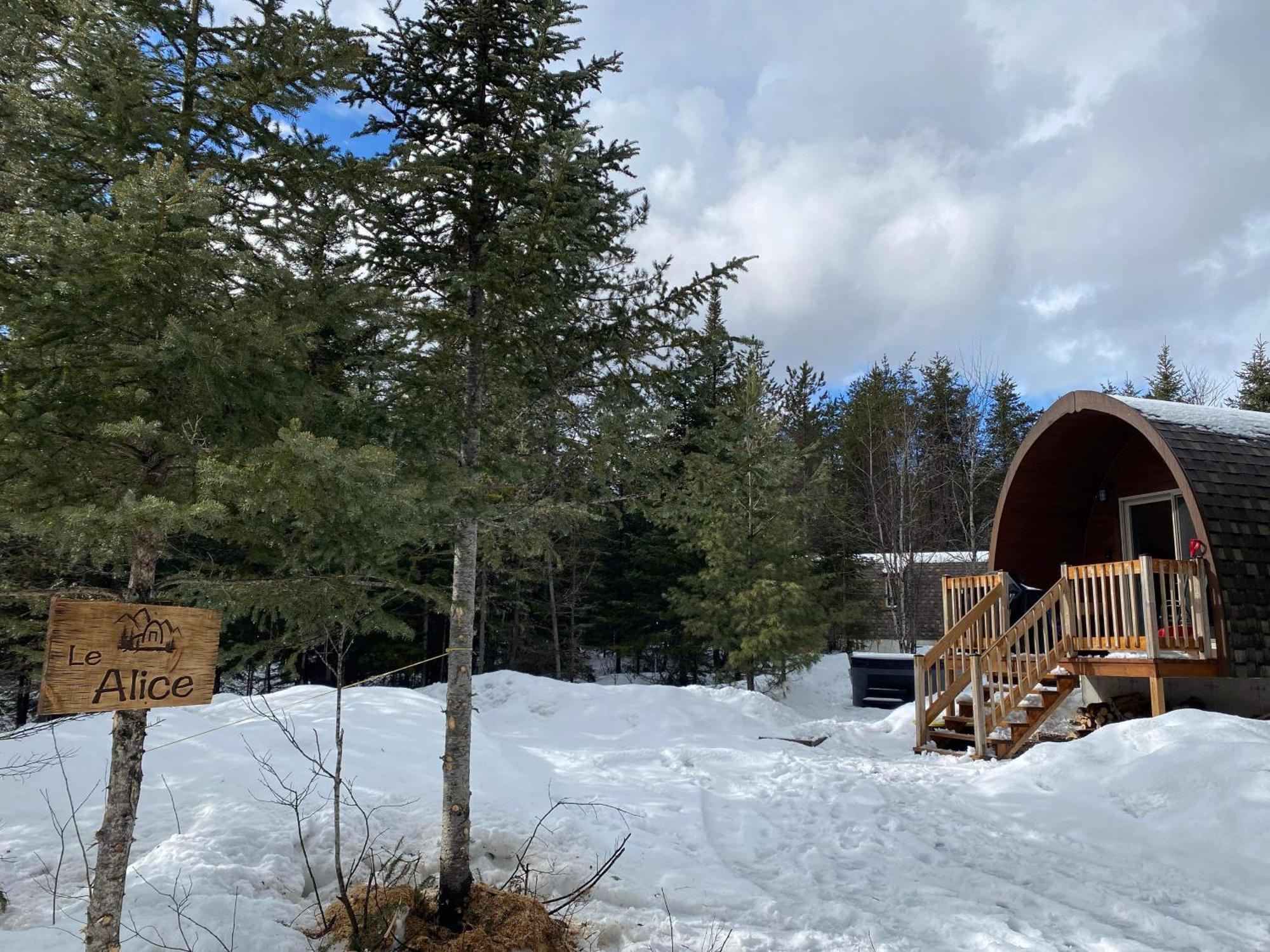 Chalet Alice A Louer Avec Spa Mauricie Saint-Alexis-des-Monts Bagian luar foto