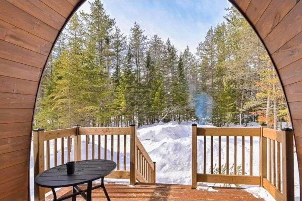 Chalet Alice A Louer Avec Spa Mauricie Saint-Alexis-des-Monts Bagian luar foto